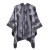  shawl four lady imitate sheep velvet slit knitting Coat