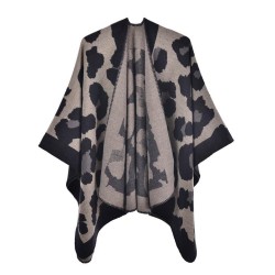 occidental style lady leopard big shawl Autumn and Winter imitate sheep velvet..