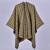  wind Double surface tassel slit shawl four brief warm cardigan
