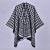 wind Double surface tassel slit shawl four brief warm cardigan