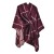 lady sheep velvet slit shawl warm Bohemia tassel shawl