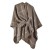Autumn and Winter slit warm shawl occidental style classic grid belt cardigan