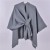 Autumn and Winter slit warm shawl occidental style classic grid belt cardigan