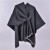 Autumn and Winter slit warm shawl occidental style classic grid belt cardigan