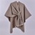 Autumn and Winter slit warm shawl occidental style classic grid belt cardigan