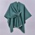 Autumn and Winter slit warm shawl occidental style classic grid belt cardigan