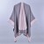 lady Autumn and Winter warm brief Double surface pure color slit imitate sheep velvet shawl