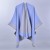 (130x150cm)( blue)lady Autumn and Winter warm brief Double surface pure color slit imitate sheep velvet shawl