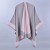 lady Autumn and Winter warm brief Double surface pure color slit imitate sheep velvet shawl