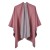 lady Autumn and Winter warm brief Double surface pure color slit imitate sheep velvet shawl