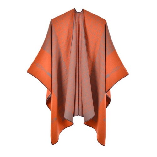 occidental style retro woman shawl grid imitate sheep velvet shawl brief warm wind