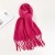 lady tassel grid shawl Nation wind Autumn and Winter new big travel thick scarf