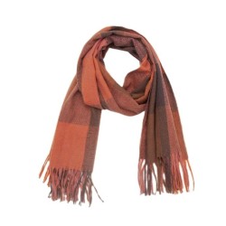 grid scarf autumn Winter thick tassel Collar rainbow scarf shawl