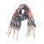 grid scarf autumn Winter thick tassel Collar rainbow scarf shawl