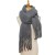 occidental style autumn Winter woman shawl long tassel color thick pure color scarf