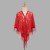occidental style women dress autumn Winter wind v-neck tassel rainbow sweater woman