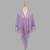 occidental style women dress autumn Winter wind v-neck tassel rainbow sweater woman