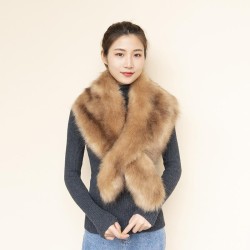 imitate fox shawl fur collar leather scarf Winter warm velvet Collar occidenta..