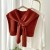Korean style knitting shawl woman autumn Winter knitting big shawl fashion all-Purpose pure color scarf