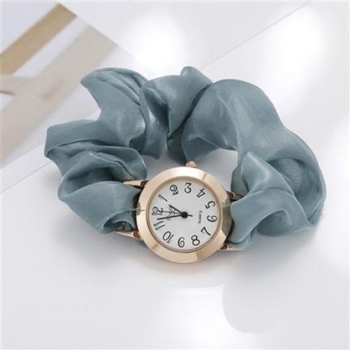 bref personalty fashon Alloy Bracelets bref fashon lesure temperament lady cloth belt quartz watch