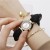 bref personalty fashon Alloy Bracelets bref fashon lesure temperament lady cloth belt quartz watch