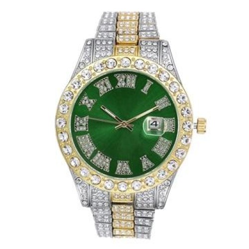 man watch fashon Alloy th damond day quartz watch-face Busness lesure quartz man watch-face