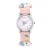 ( Pink) watch  lovely pattern quartz watch  color plastc belt boy grl wrst-watches