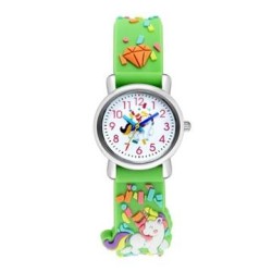lovely pattern slca gel belt quartz watch  ranbow watchband man woman student ..
