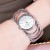 ( Pink) watch woman fashon watchband woman watch-face  Korean style sun flower lady watch