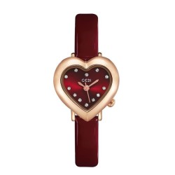 lady fashon love watch student samll heart-shaped belt quartz aterproof watch