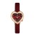 lady fashon love watch student samll heart-shaped belt quartz aterproof watch