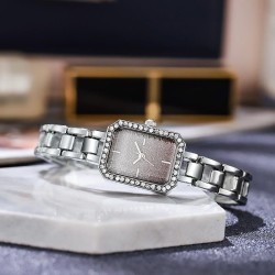 Korean style fashon lady watch Rhnestone square watch samll temperament Bracel..