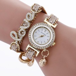 damond Alloy watchlove surface lady quartz watch