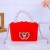   silica gel love Jelly bag child messenger  Pearl handbag  silica gel coin Purse