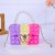   silica gel love Jelly bag child messenger  Pearl handbag  silica gel coin Purse
