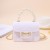 ( white)lady shoulder handbag woman fashion Pearl chain portable Mini samll bag   Jelly bag