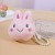 three velvet cartoon coin Purse woman  creative cartoon Coin bag bag  Pearl rope