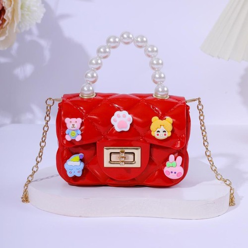 handmadeDIY Mini samll bag chain messenger bag bag child coin Purse  Jelly bag
