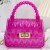 Jelly bag woman bagPV transparent Mini bag Rivet samll bag chain bag