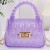 Jelly bag woman bagPV transparent Mini bag Rivet samll bag chain bag