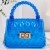 Jelly bag woman bagPV transparent Mini bag Rivet samll bag chain bag