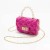 lady shoulder handbag woman fashion Pearl chain portable Mini  Jelly bag