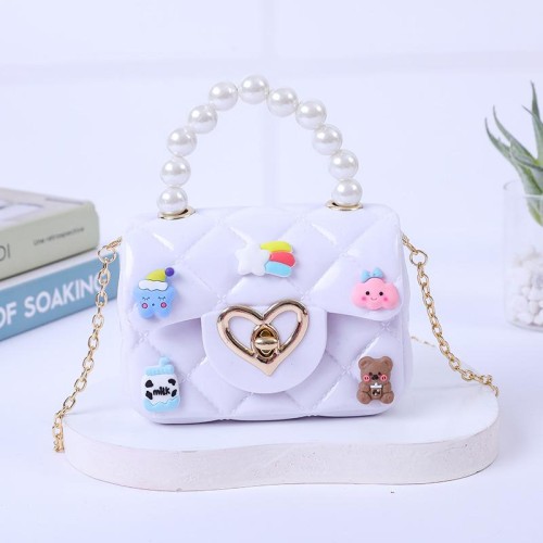  handbag handmade shoulder messenger  Mini Pearl handbag  Jelly bag