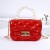lady shoulder handbag chain Mini bag Pearl portable   Jelly bag