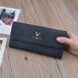 lady coin bag woman long style bag Wallets leather fashion retro high capacity..