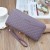 coin bag lady long style Double zipper Clutch high capacity Wallets Double layer leather coin Purse bag