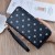 lady coin bag woman long style zipper Clutch Korean style leather high capacity chrysanthemum Wallets bag