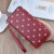 lady coin bag woman long style zipper Clutch Korean style leather high capacity chrysanthemum Wallets bag