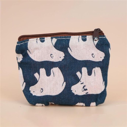 lovely Cloth coin Purse  Korean style Coin bag  brief fashion canvas cartoon key bag