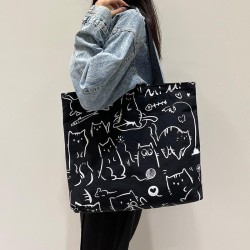 canvas bag lady high capacityins wind high capacity shoulder student brief sho..